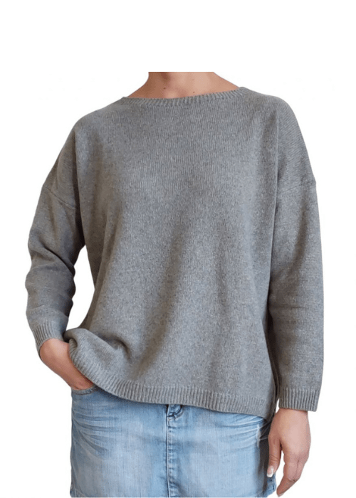 Women's Oversized Boat Neck Recycled Cashmere Sweater