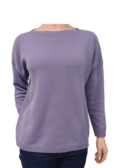 Women's Oversized Boat Neck Recycled Cashmere Sweater