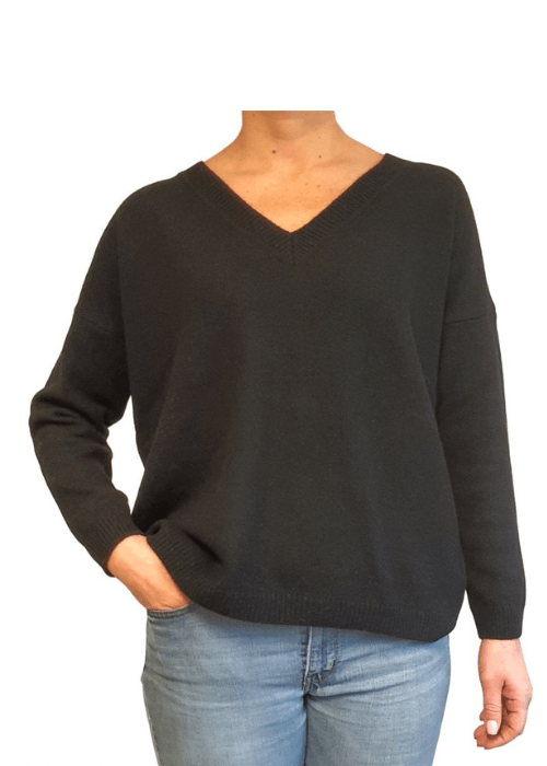 Women's Oversized V-neck Recycled Cashmere Jumper