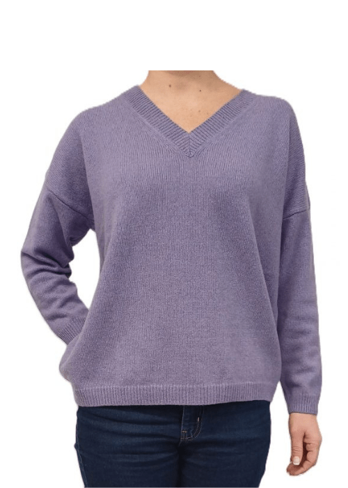 Women's Oversized V-neck Recycled Cashmere Jumper