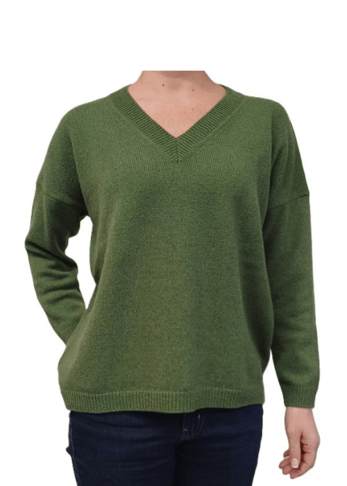 Women's Oversized V-neck Recycled Cashmere Jumper