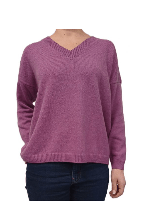 Women's Oversized V-neck Recycled Cashmere Jumper