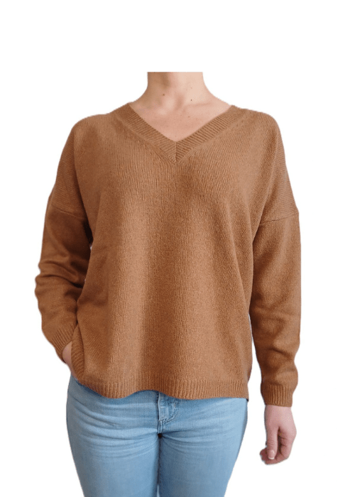 Women's Oversized V-neck Recycled Cashmere Jumper