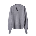 Women's V-Neck Cashmere, Merino Wool, and Silk Blend Sweater