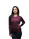 Women's Ribbed Merino Wool Crewneck Sweater