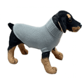 Plain Knit Ribbed Neck Dog Cat Regenerated Cashmere Gauge 7