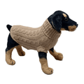 Cable Knit Sweater Dog Cat Regenerated Cashmere Gauge 7
