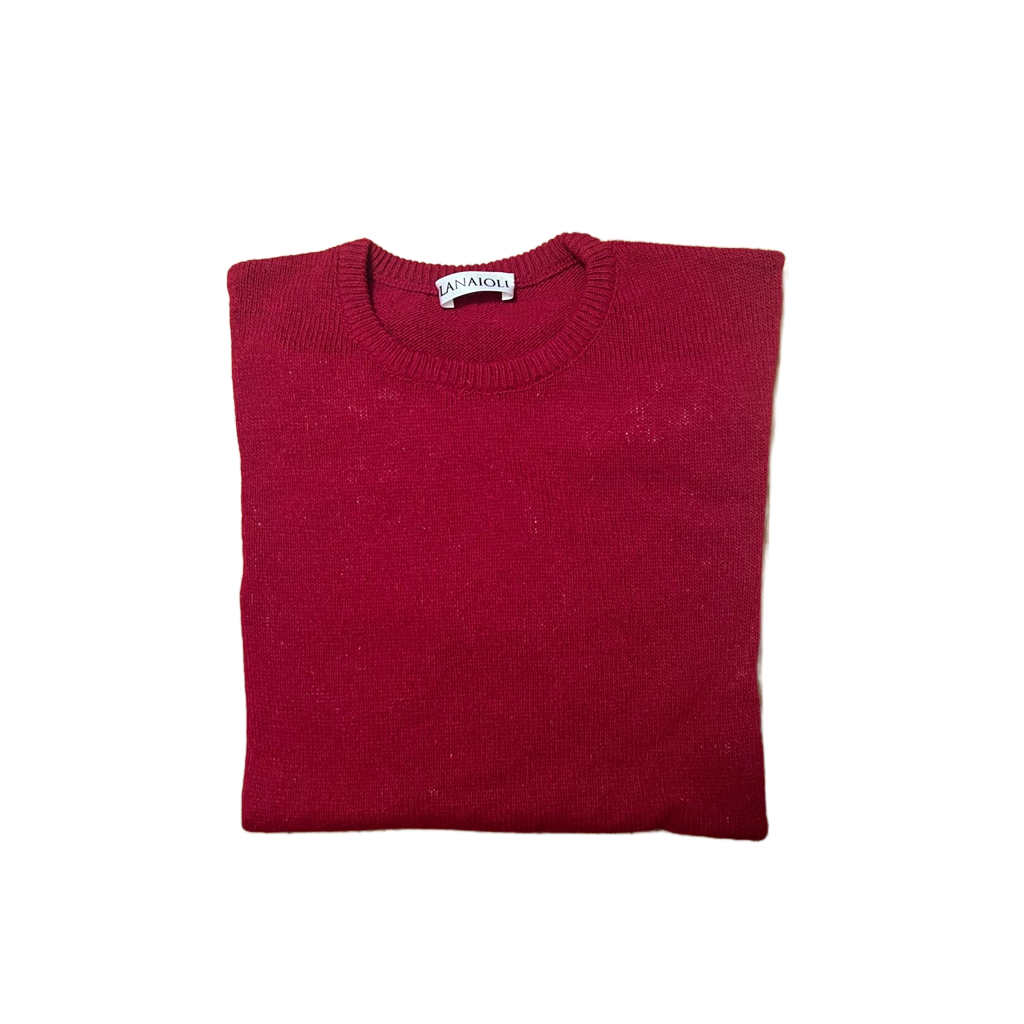 Men's Merino Wool Crew Neck Jumper Short Supply Chain