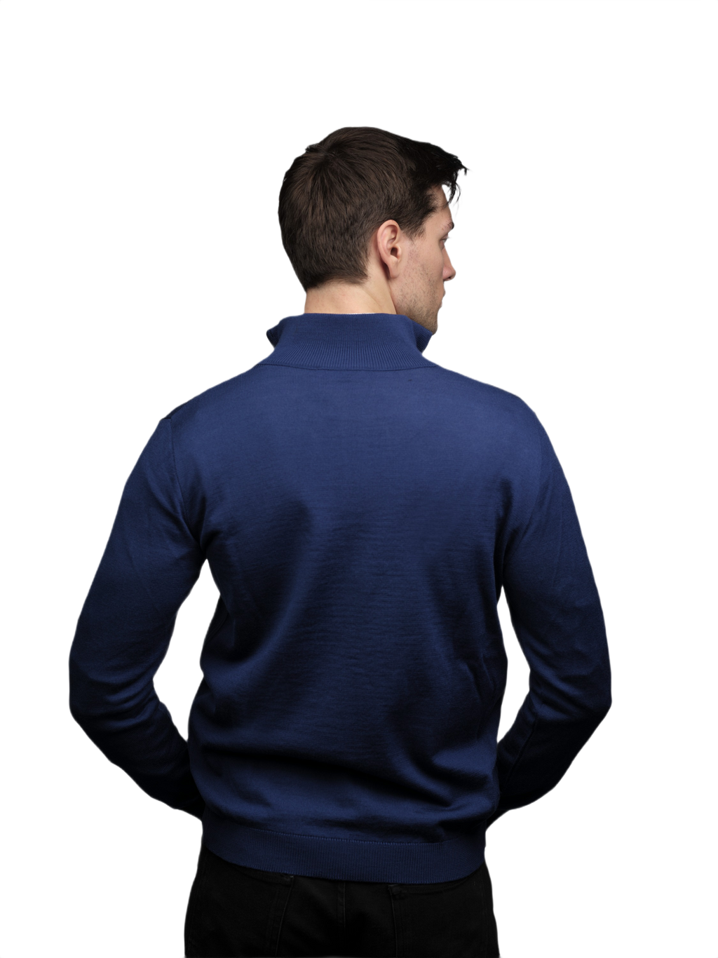 Men's Full-Zip Merino Wool Jumper