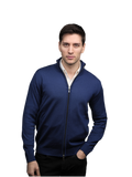 Men's Full-Zip Merino Wool Jumper