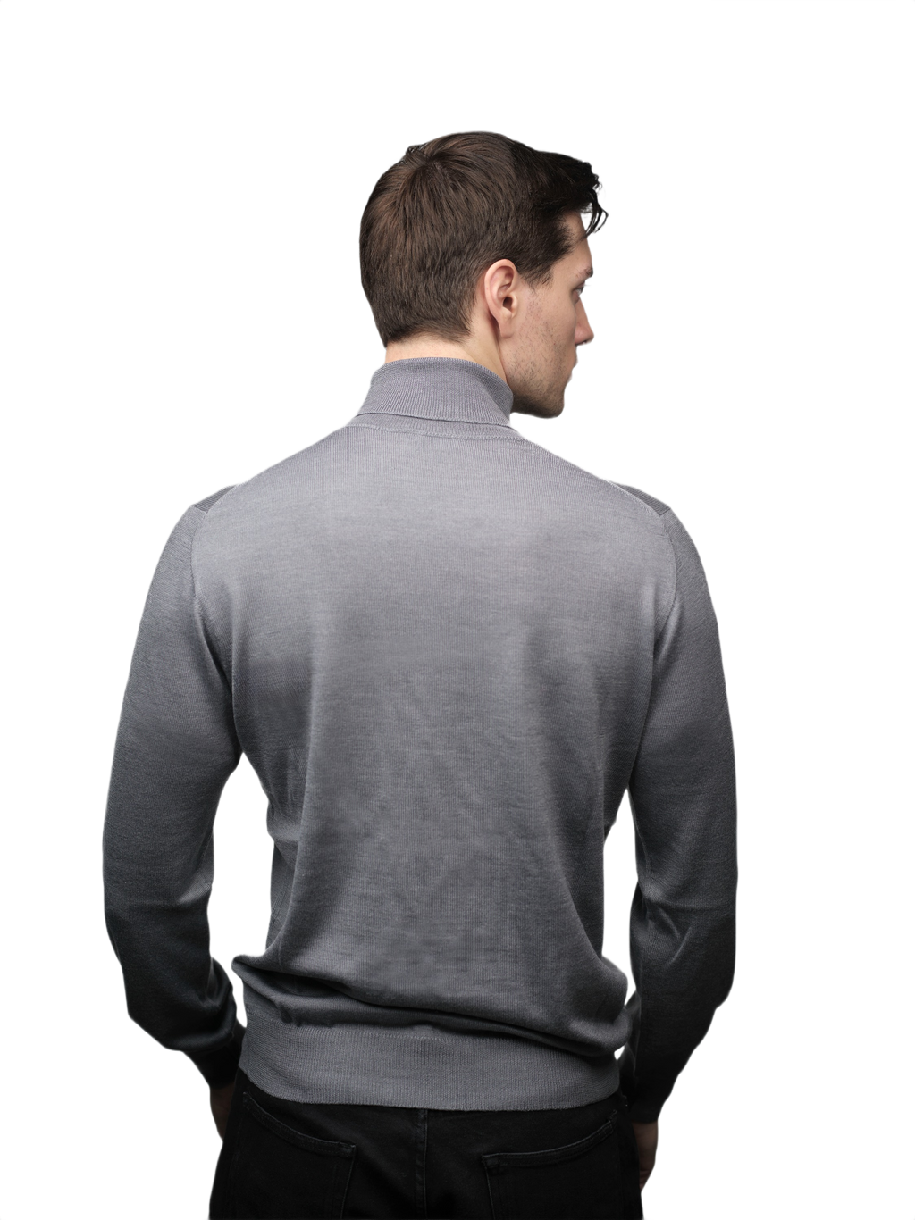 Men's Cashmere, Silk and Merino Wool Turtleneck