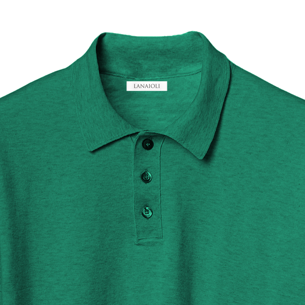 Men's Long-Sleeved Polo Shirt 100% ELS Cotton