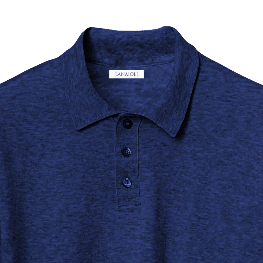Men's Long-Sleeved Polo Shirt 100% ELS Cotton