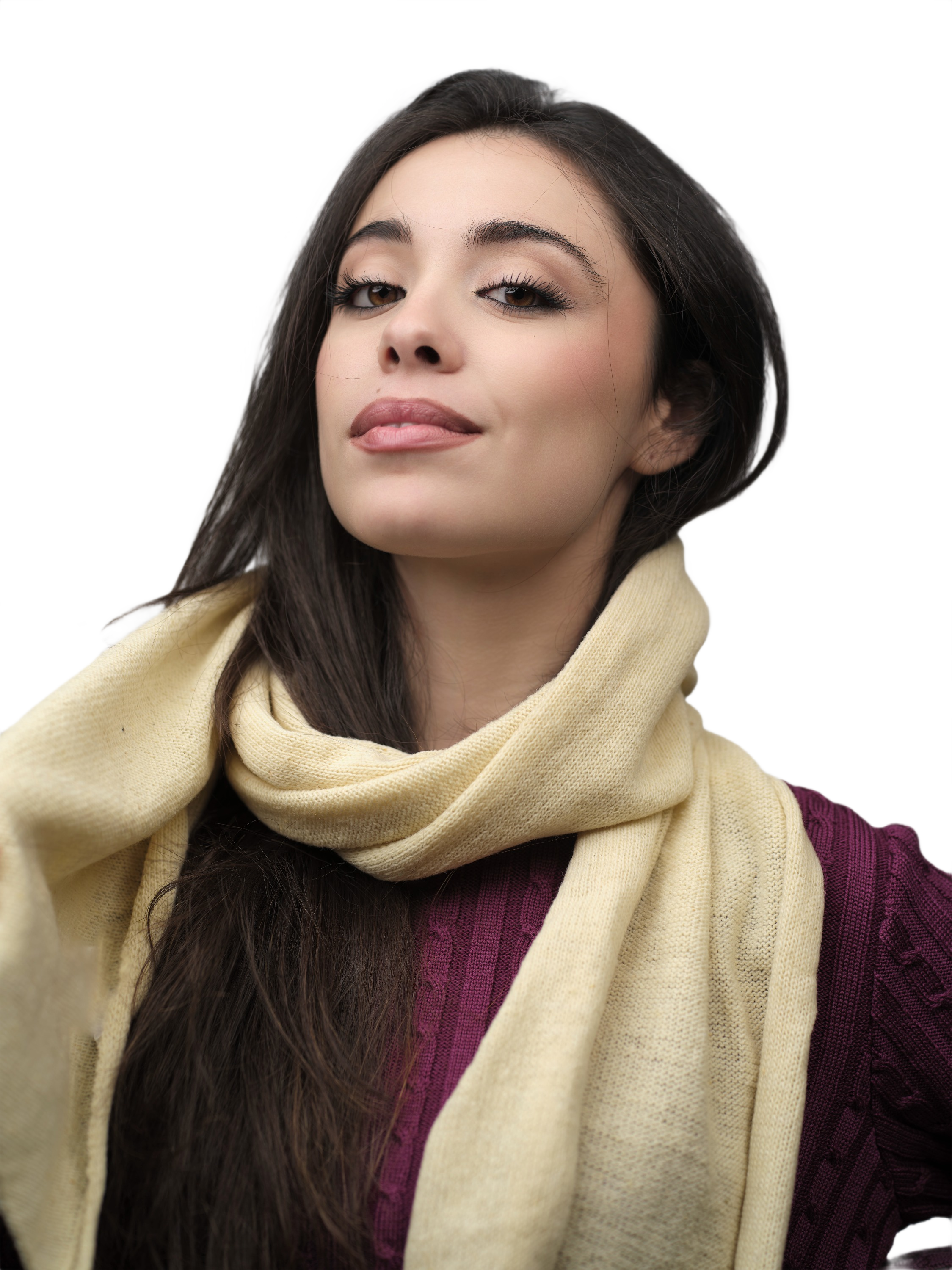 Women's Shaved Merino Wool Scarf Short Supply Chain
