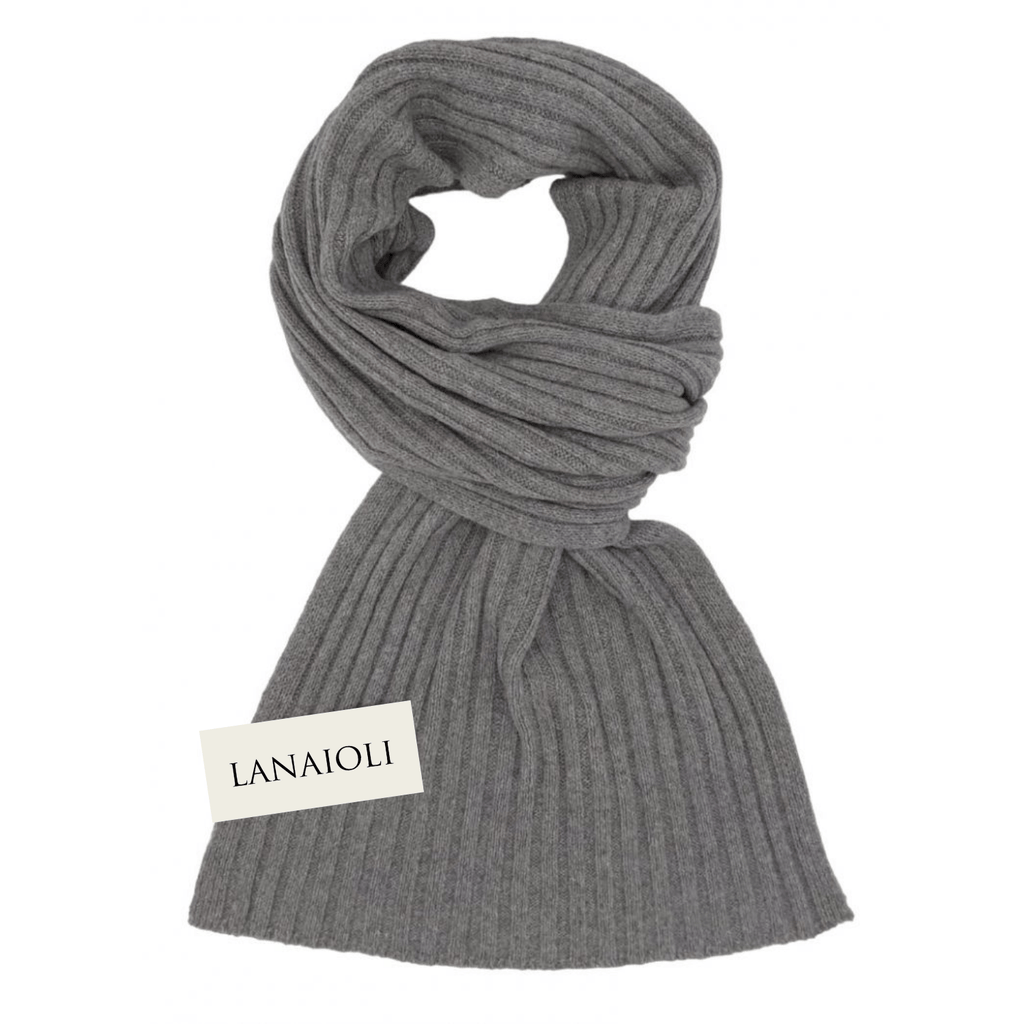 Women's Ribbed Regenerated Cashmere Scarf