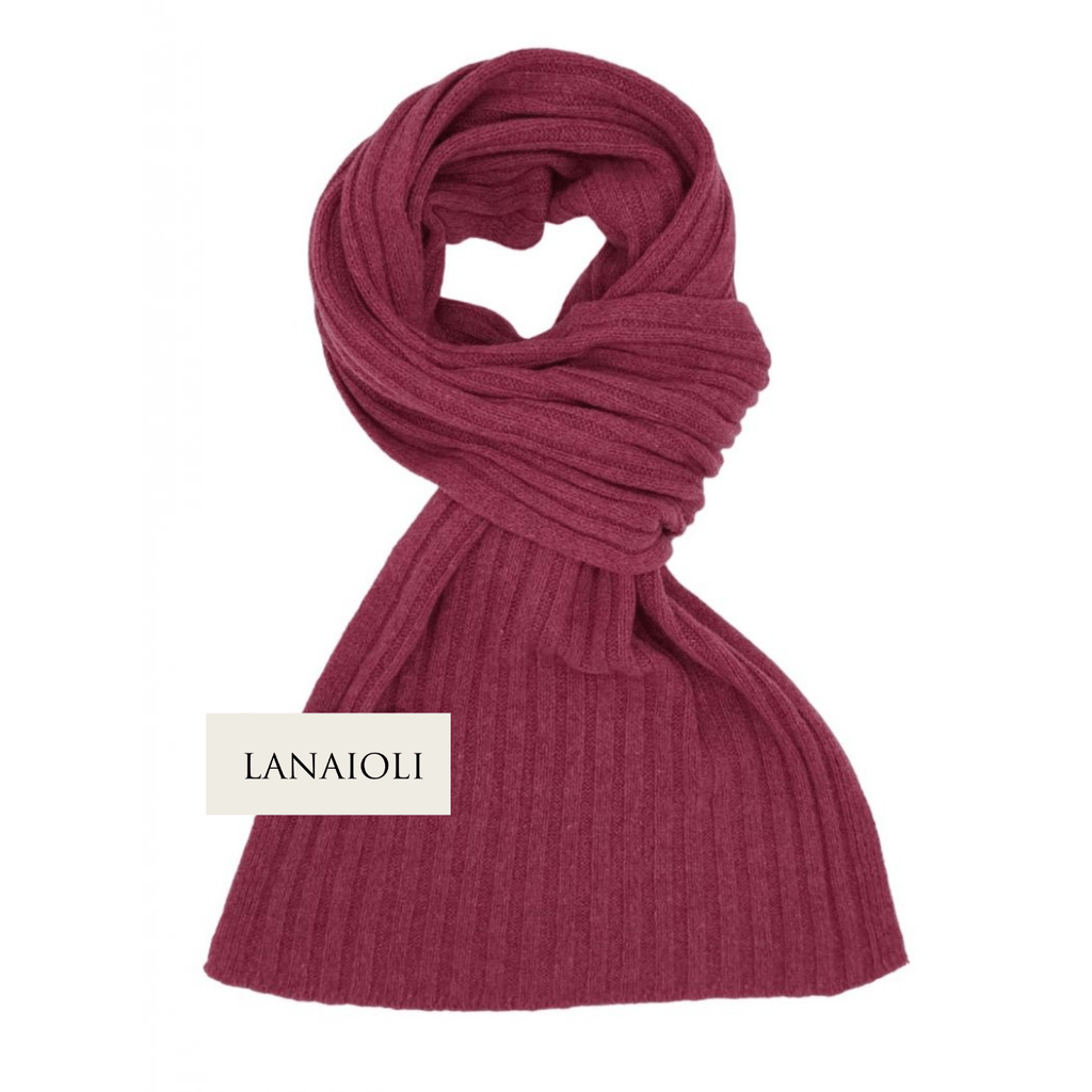 Women's Ribbed Regenerated Cashmere Scarf