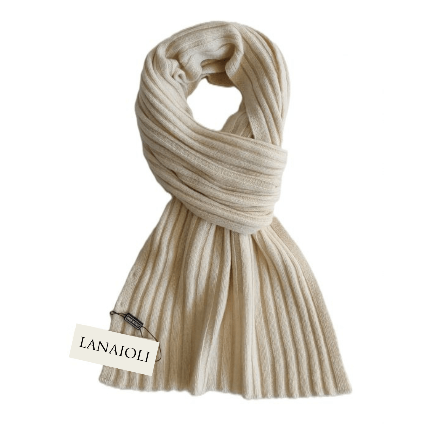 Women's Ribbed Regenerated Cashmere Scarf