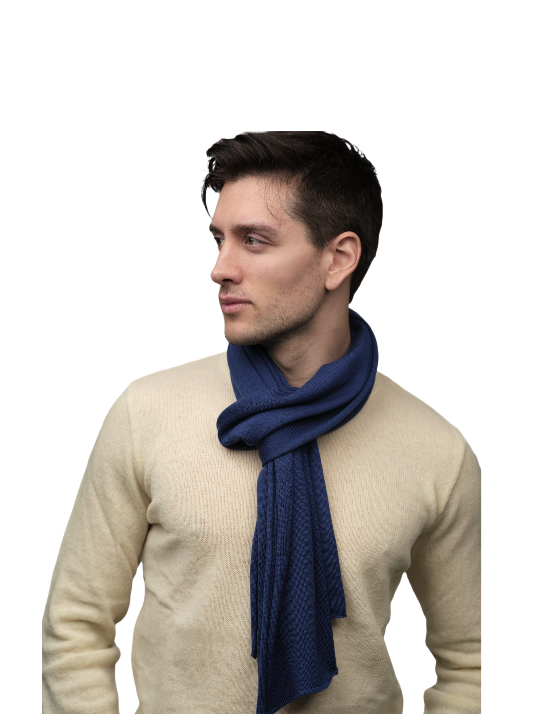 Men's Shaved Merino Wool Scarf