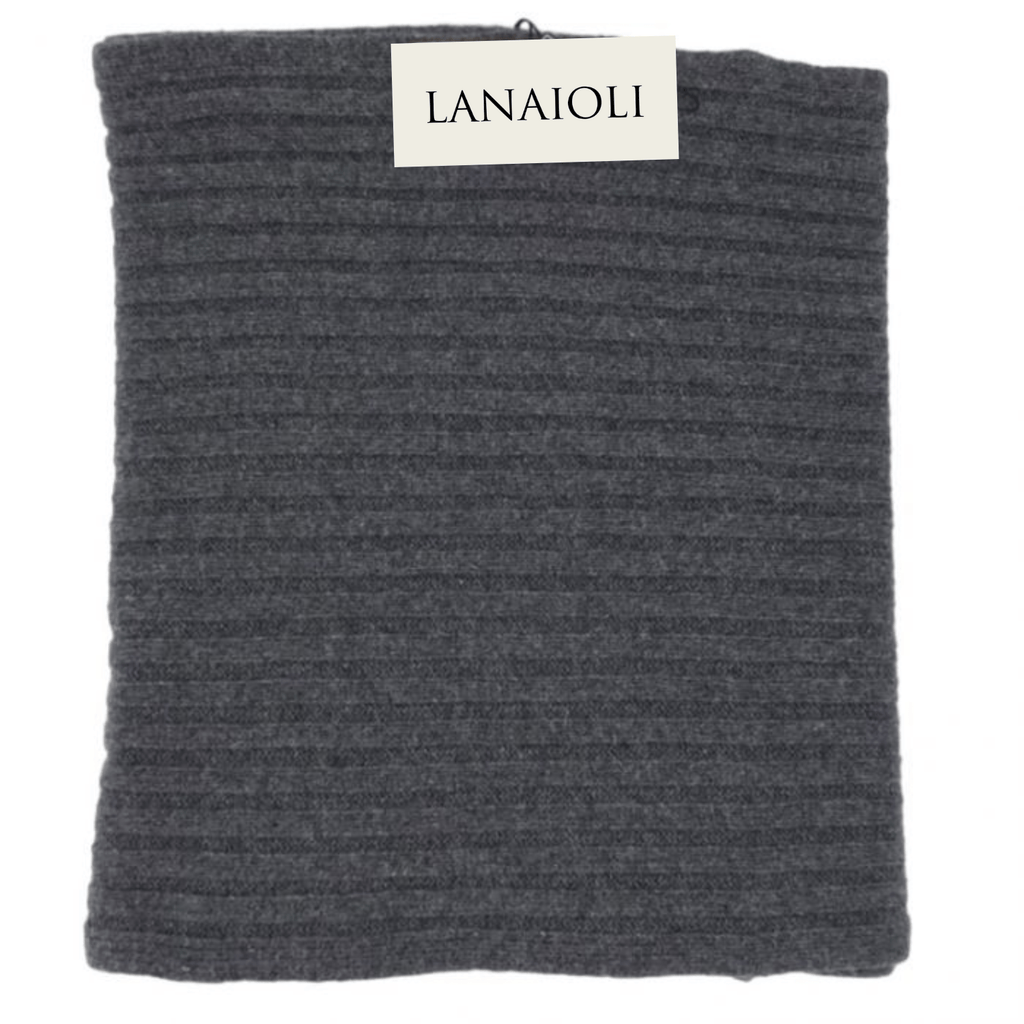 Men's Ribbed Recycled Cashmere Scarf