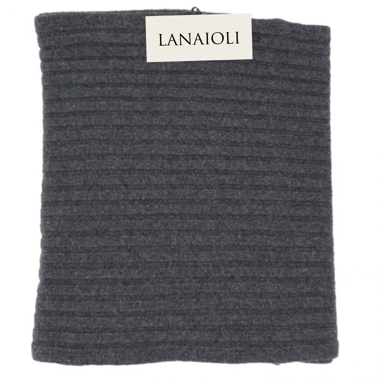 Men's Ribbed Recycled Cashmere Scarf
