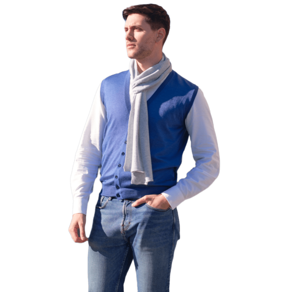 Men's Cashmere and Silk Blend Vest