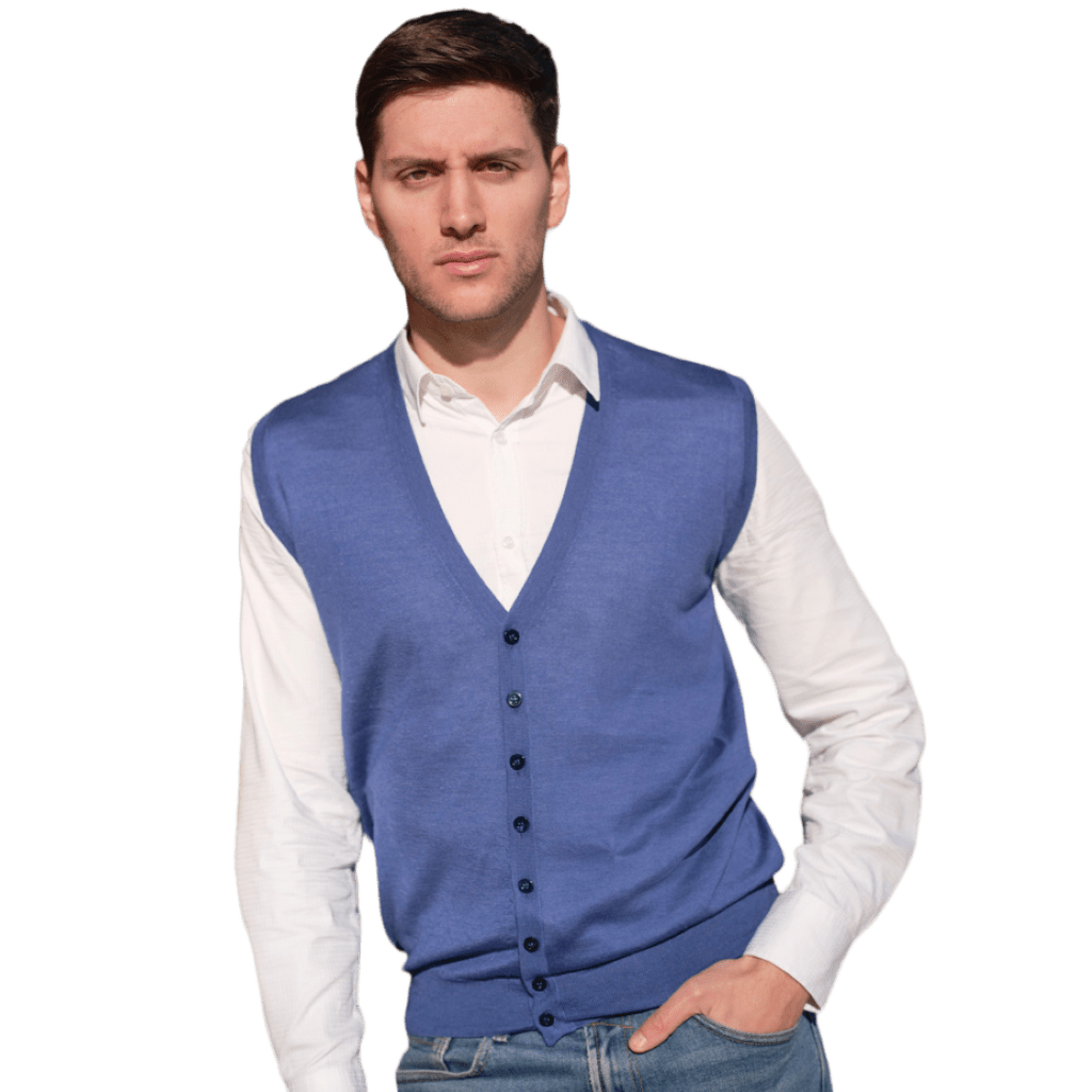 Men's Cashmere and Silk Blend Vest
