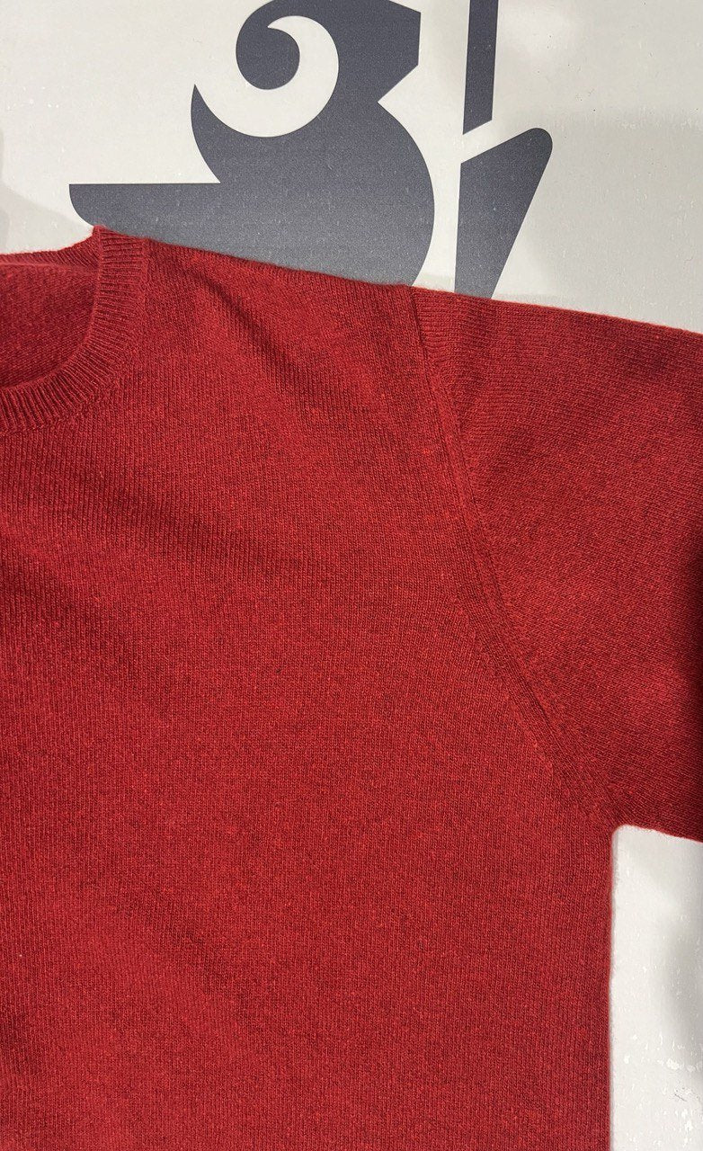 Men's Crew Neck Drop Shoulder Recycled Cashmere Sweater