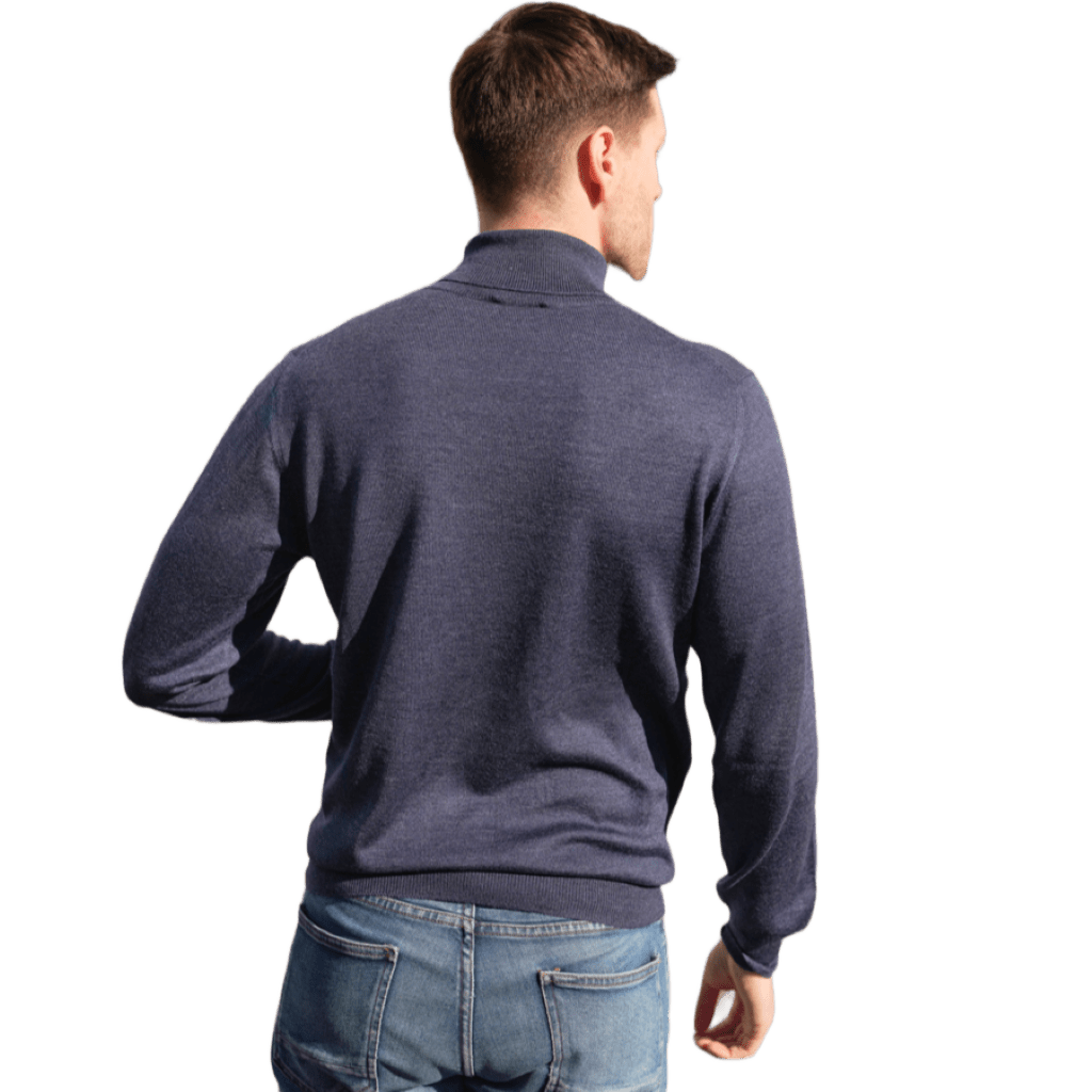 Men's Cashmere, Silk and Merino Wool Turtleneck