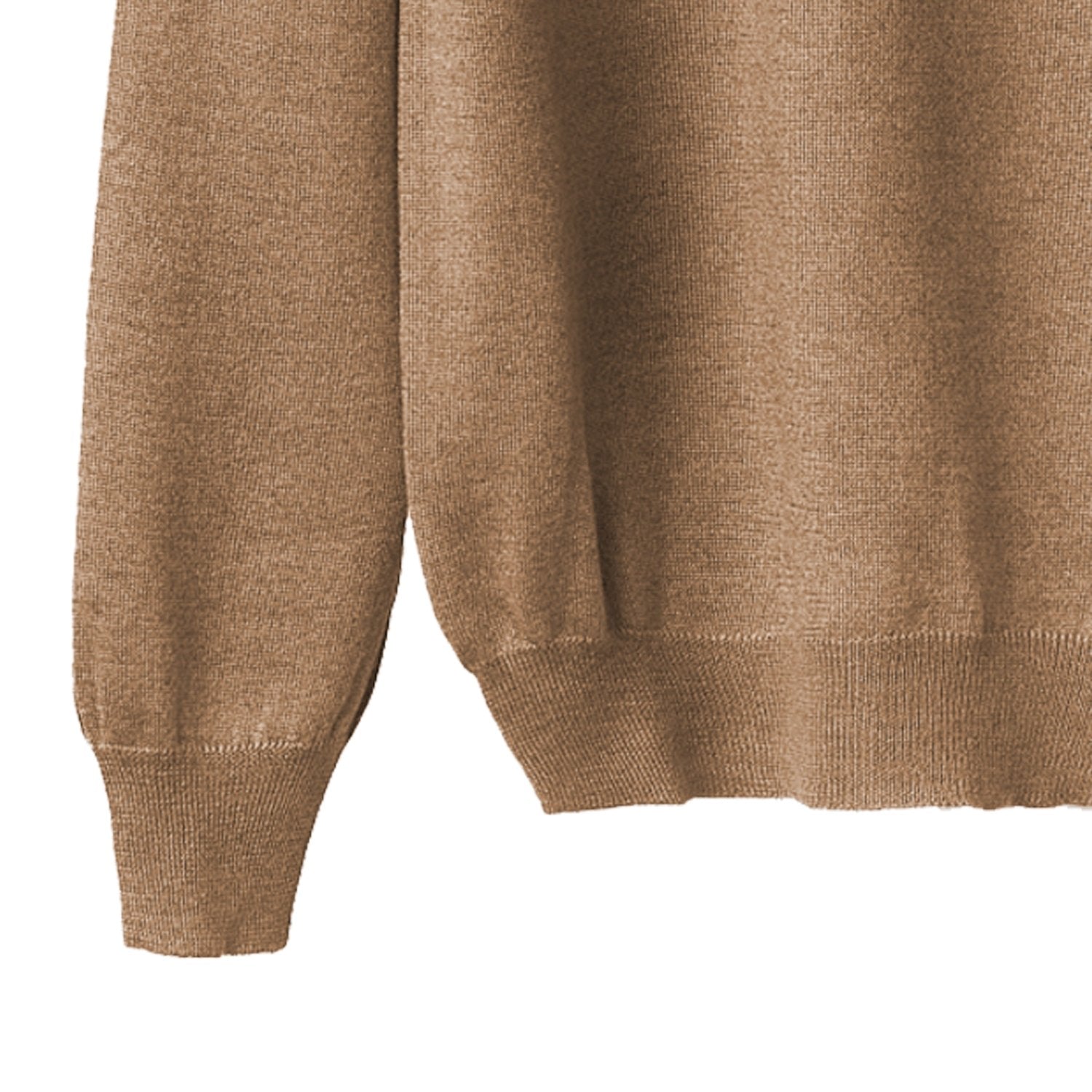 Men's Crew Neck Sweater in Cashmere, Silk, and Extrafine Merino Wool Blend