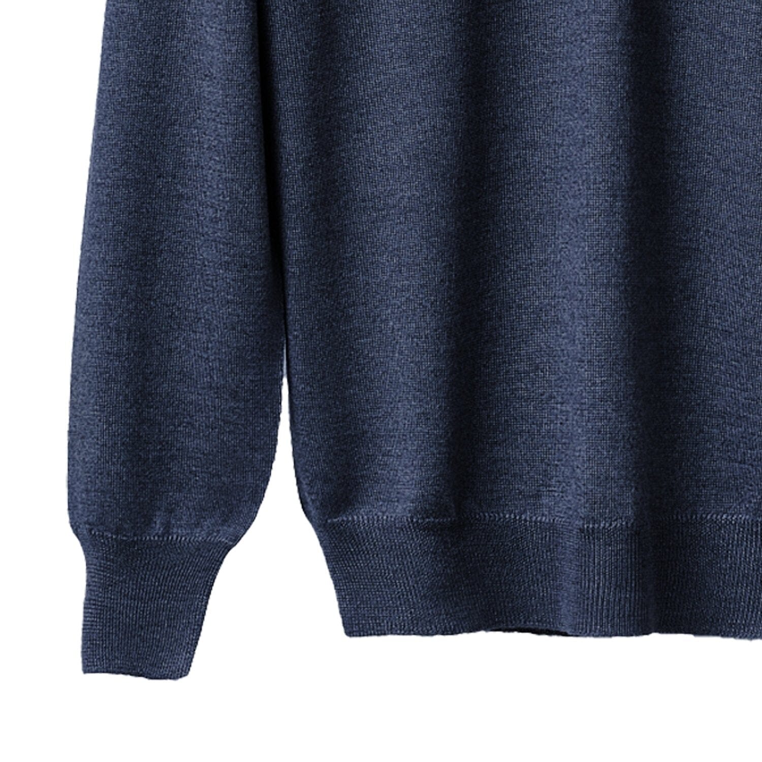 Men's V-Neck Sweater in Cashmere, Silk, and Extrafine Merino Wool Blend